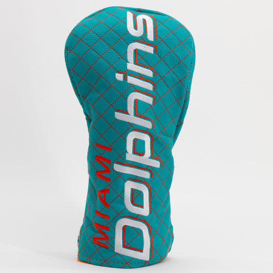 Team Golf Miami Dolphins DR/FW Quilted Headcovers - Team Golf USA