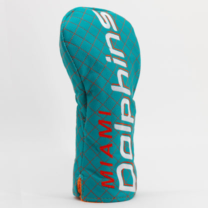 Team Golf Miami Dolphins DR/FW Quilted Headcovers - Team Golf USA