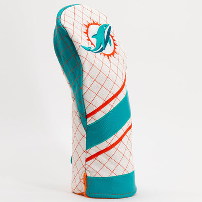 Team Golf Miami Dolphins DR/FW Quilted Headcovers - Team Golf USA
