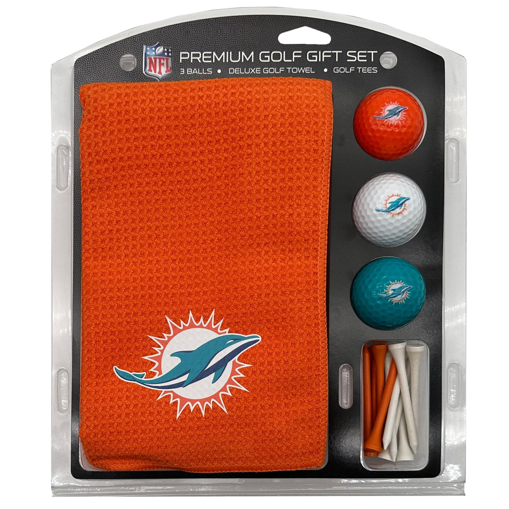 Team Golf Miami Dolphins Golf Gift Sets - Microfiber Towel Gift Set-Color -