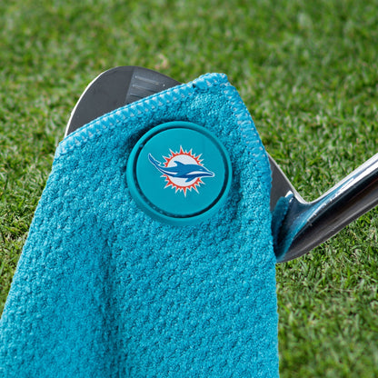 Team Golf Miami Dolphins Magnetic Golf Towel - Team Golf USA