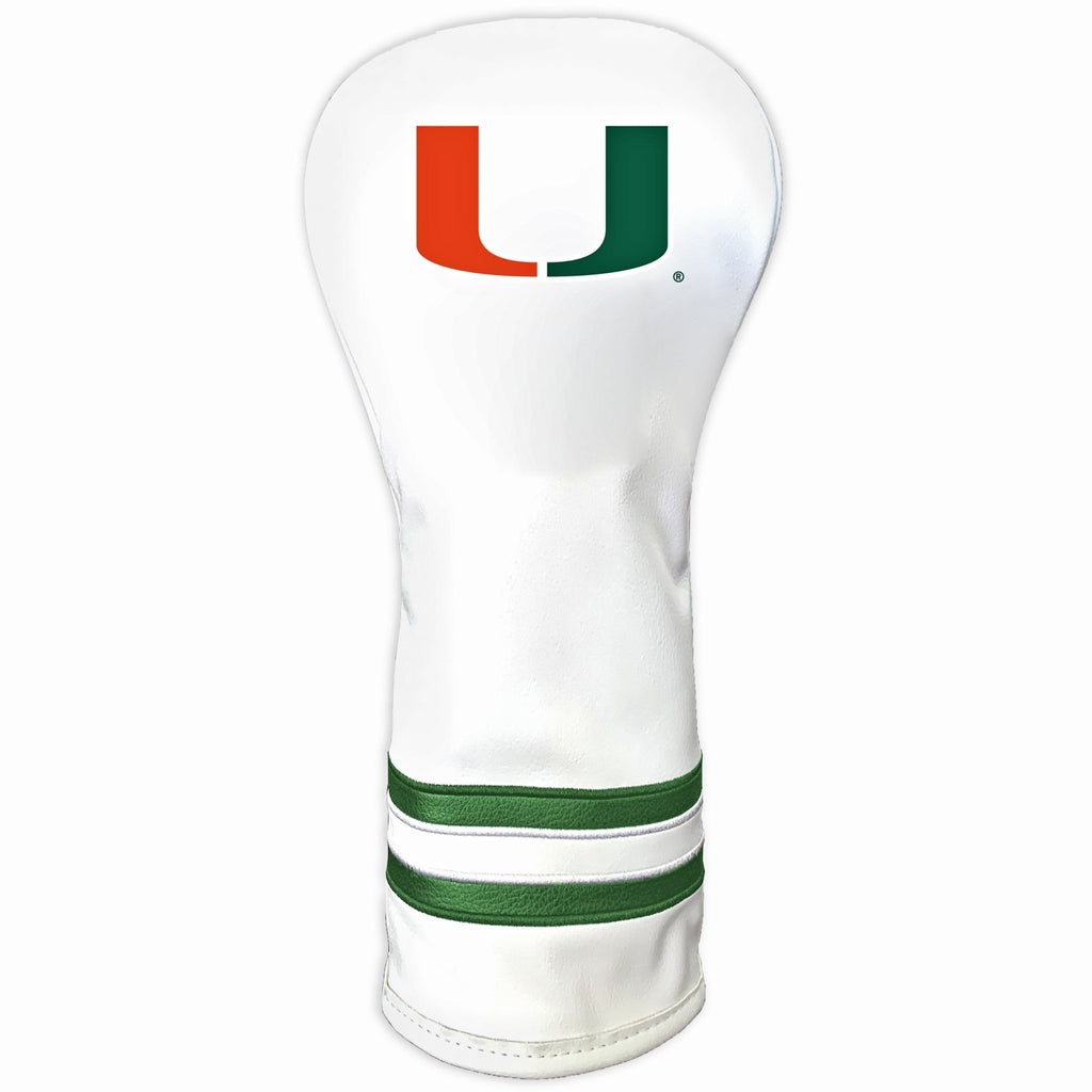Team Golf Miami DR/FW Headcovers - Fairway HC - Printed White