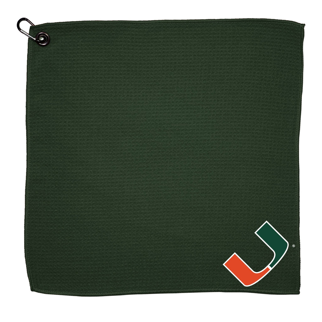 Team Golf Miami Golf Towels - Microfiber 15X15 Color - 