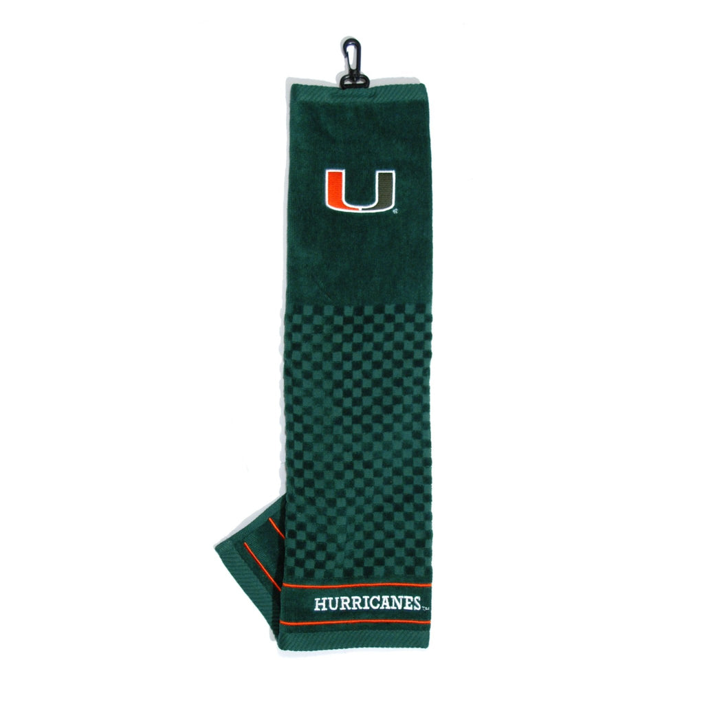 Team Golf Miami Golf Towels - Tri - Fold 16x22 - 