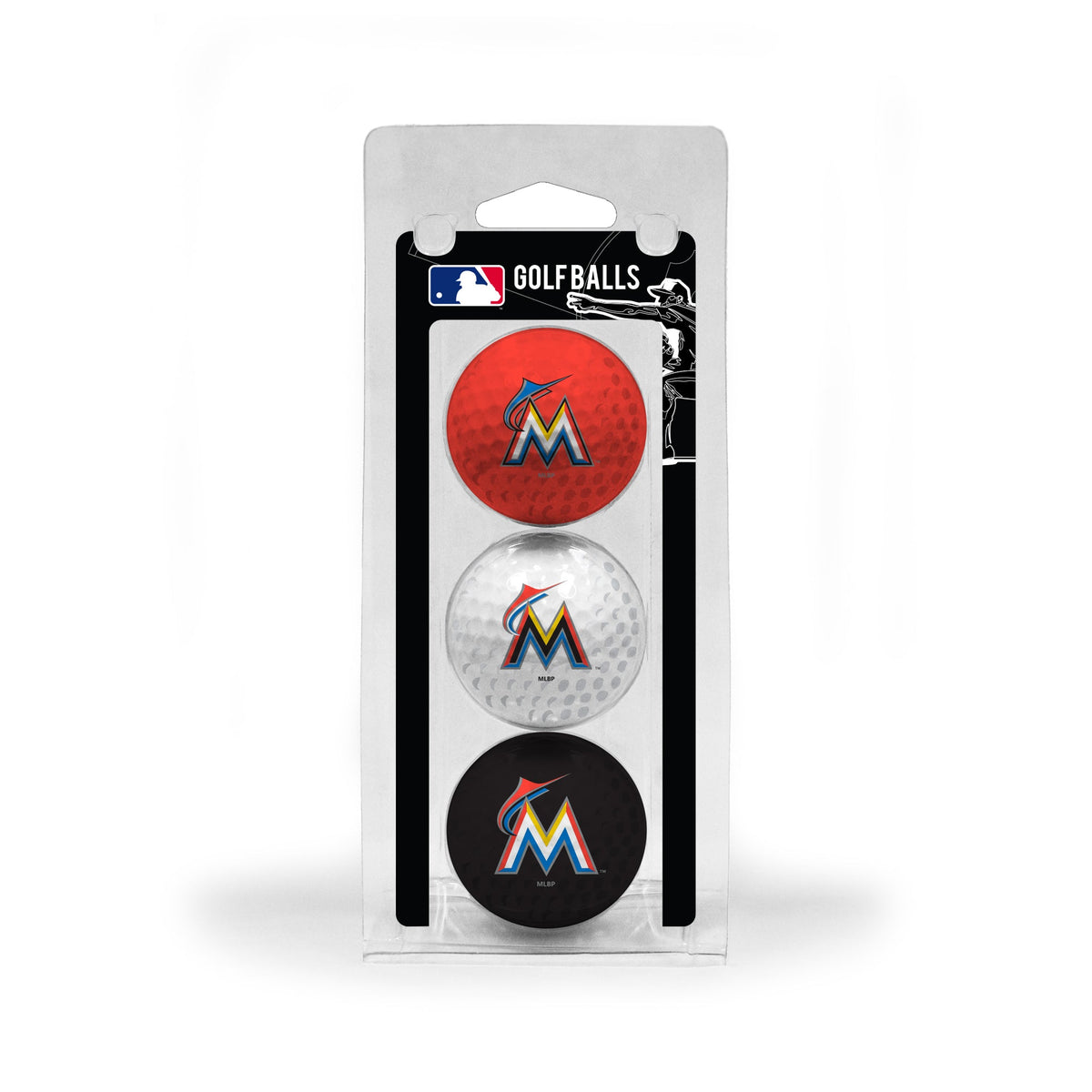 Team Golf Miami Marlins Golf Balls - 3 Pack - Team