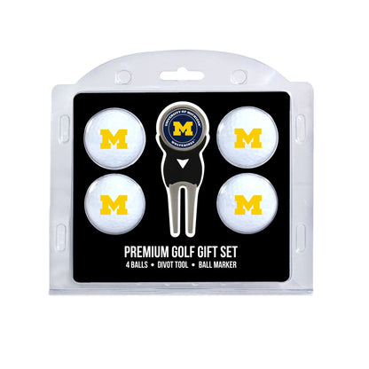 Team Golf Michigan Golf Gift Sets - 4 Ball Gift Set - 