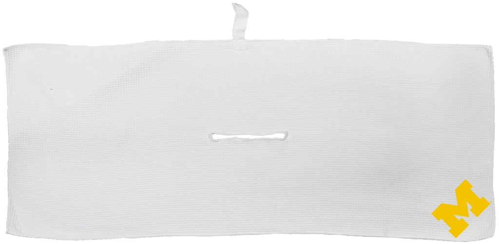 Team Golf Michigan Golf Towels - Microfiber 16X40 White - 