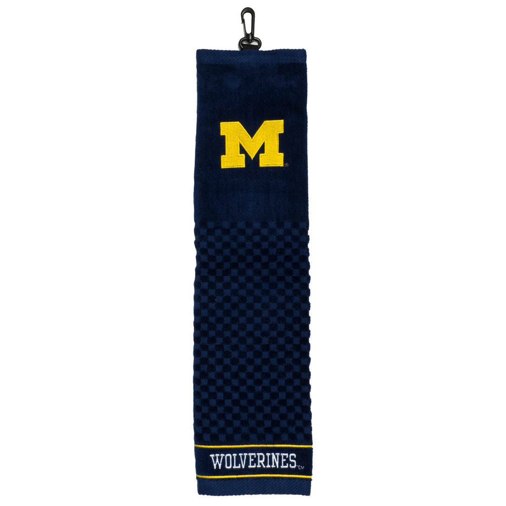 Team Golf Michigan Golf Towels - Tri - Fold 16x22 - 