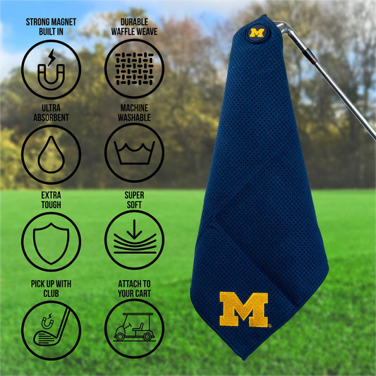 Team Golf Michigan Magnetic Golf Towel - Team Golf USA