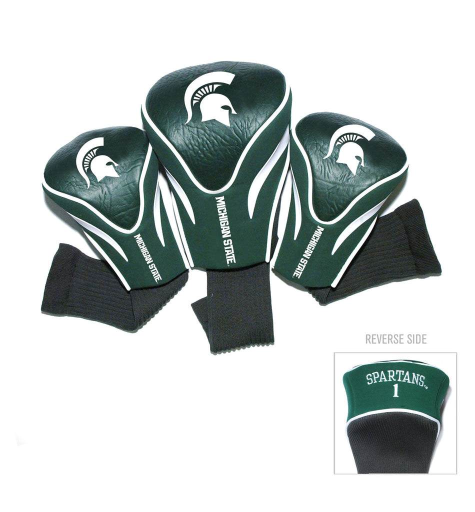 Team Golf Michigan St DR/FW Headcovers - 3 Pack Contour - Embroidered