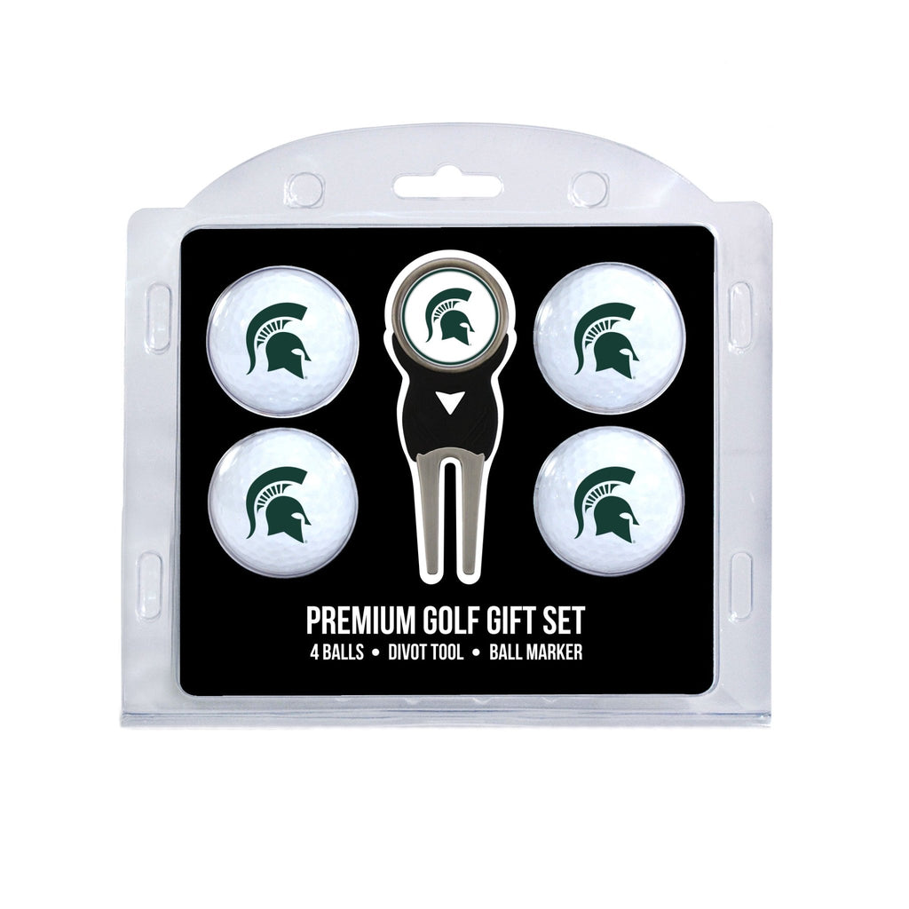 Team Golf Michigan St Golf Gift Sets - 4 Ball Gift Set - 