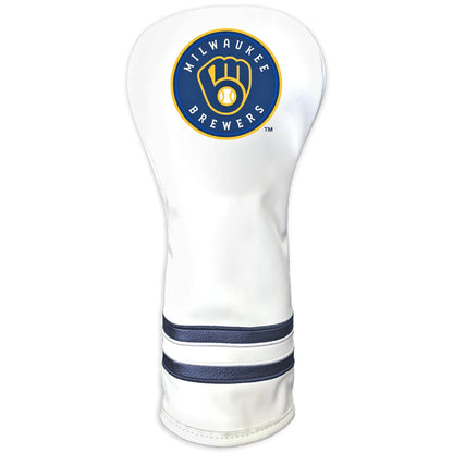 Team Golf Milwaukee Brewers DR/FW Headcovers - Fairway HC - Printed White