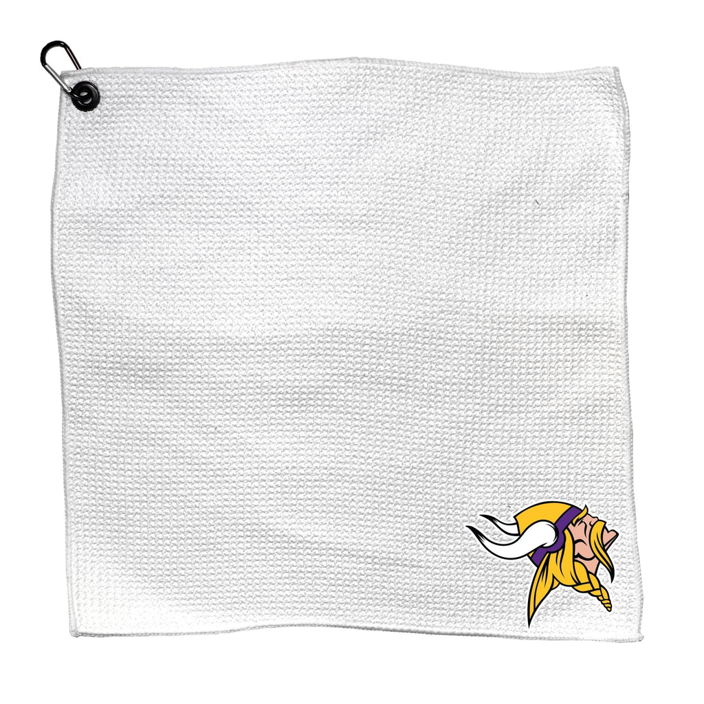 Team Golf MIN Vikings Golf Towels - Microfiber 15X15 White - 