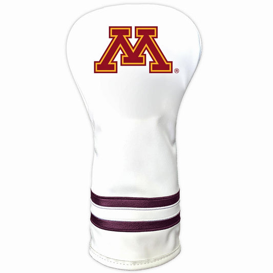 Team Golf Minnesota DR/FW Headcovers - Vintage Driver HC - Printed White