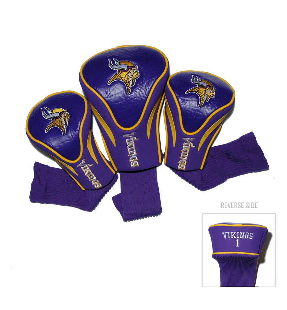 Team Golf Minnesota Vikings DR/FW Headcovers - 3 Pack Contour - Embroidered