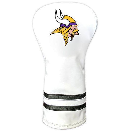 Team Golf Minnesota Vikings DR/FW Headcovers - Vintage Driver HC - Printed White
