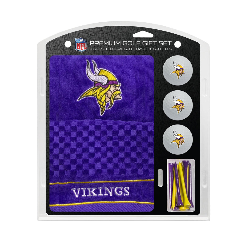 Team Golf Minnesota Vikings Golf Gift Sets - Embroidered Towel Gift Set -
