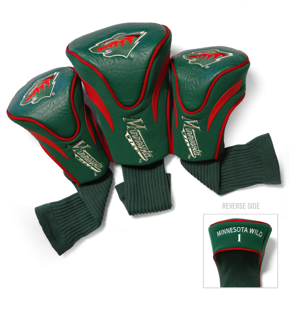 Team Golf Minnesota Wild DR/FW Headcovers - 3 Pack Contour - Embroidered