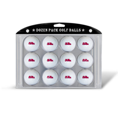 Team Golf Mississippi Golf Balls - 12 Pack - White
