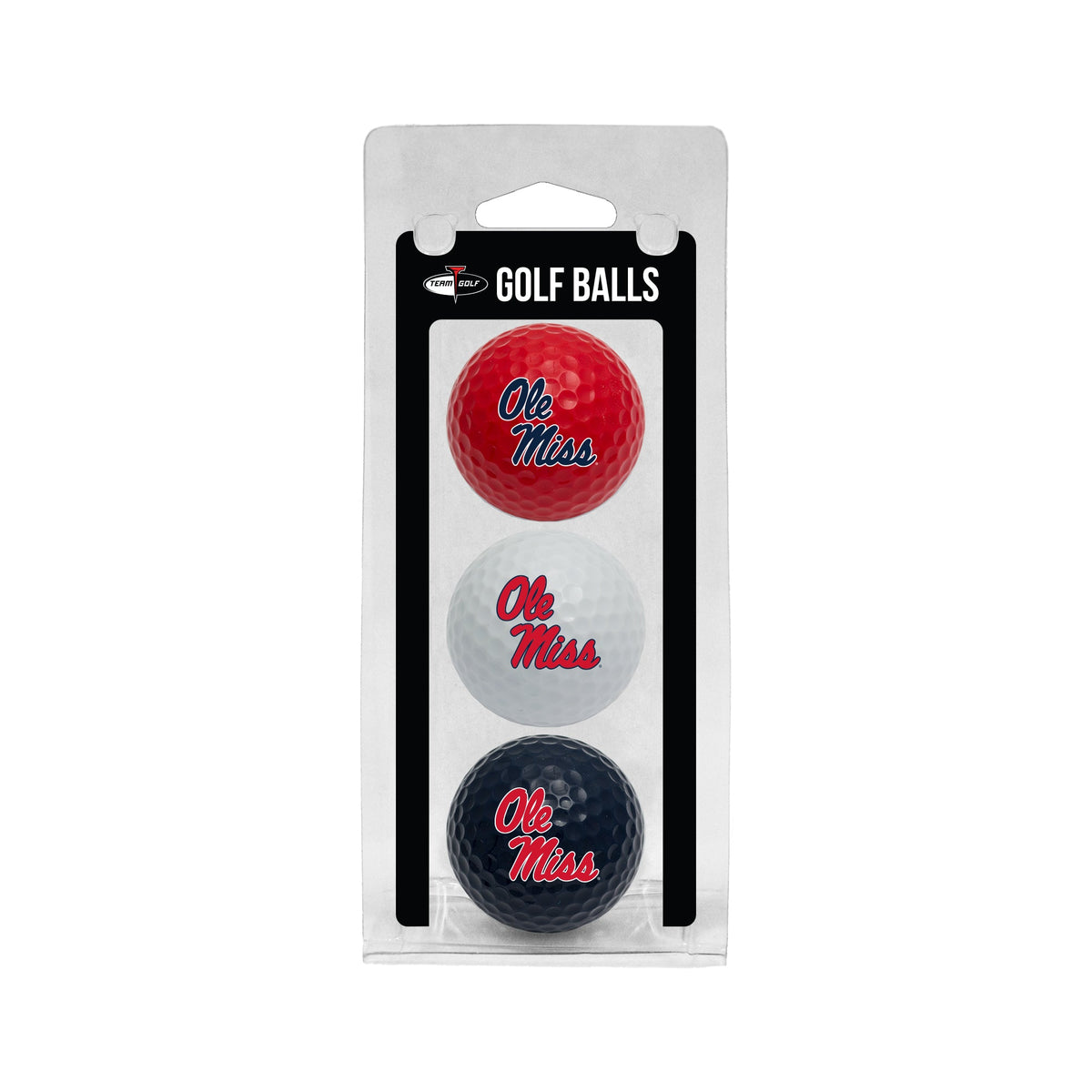 Team Golf Mississippi Golf Balls - 3 Pack - Team