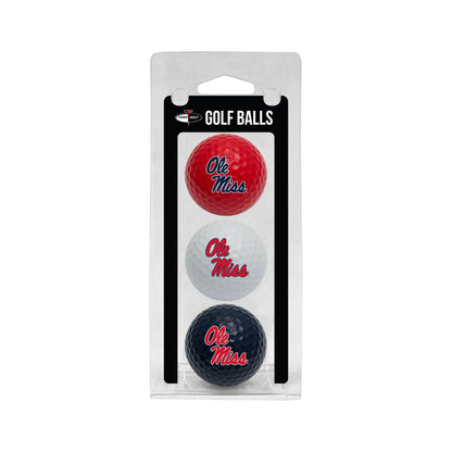 Team Golf Mississippi Golf Balls - 3 Pack - Team