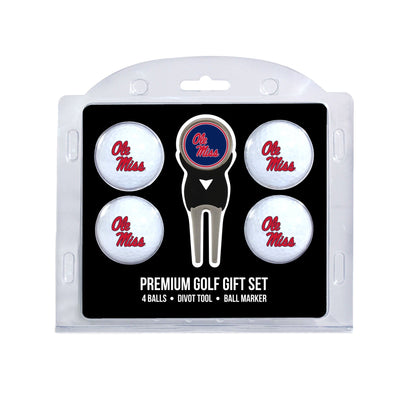 Team Golf Mississippi Golf Gift Sets - 4 Ball Gift Set - 