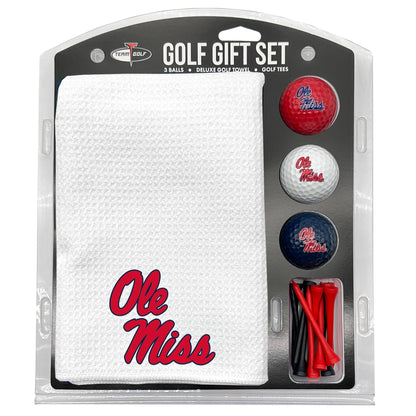 Team Golf Mississippi Golf Gift Sets - Microfiber Towel Gift Set - White - 