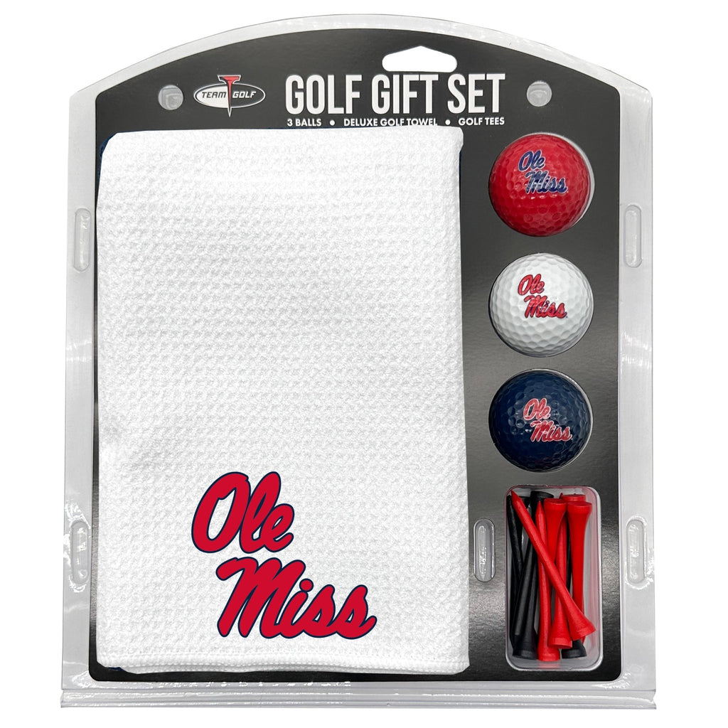 Team Golf Mississippi Golf Gift Sets - Microfiber Towel Gift Set - White - 