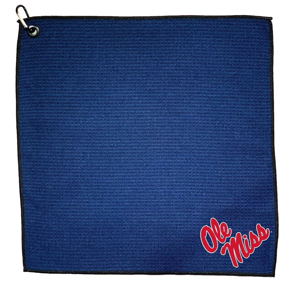 Team Golf Mississippi Golf Towels - Microfiber 15X15 Color - 