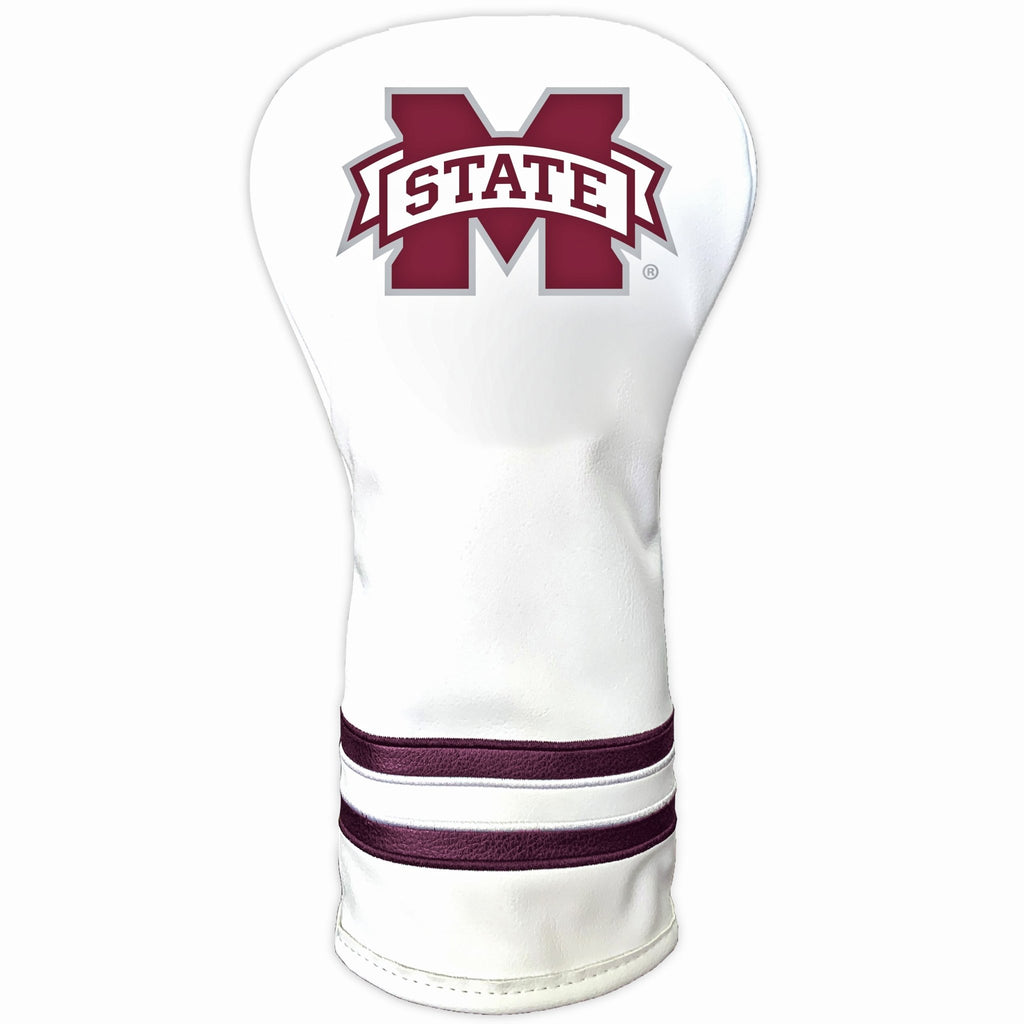 Team Golf Mississippi St DR/FW Headcovers - Vintage Driver HC - Printed White