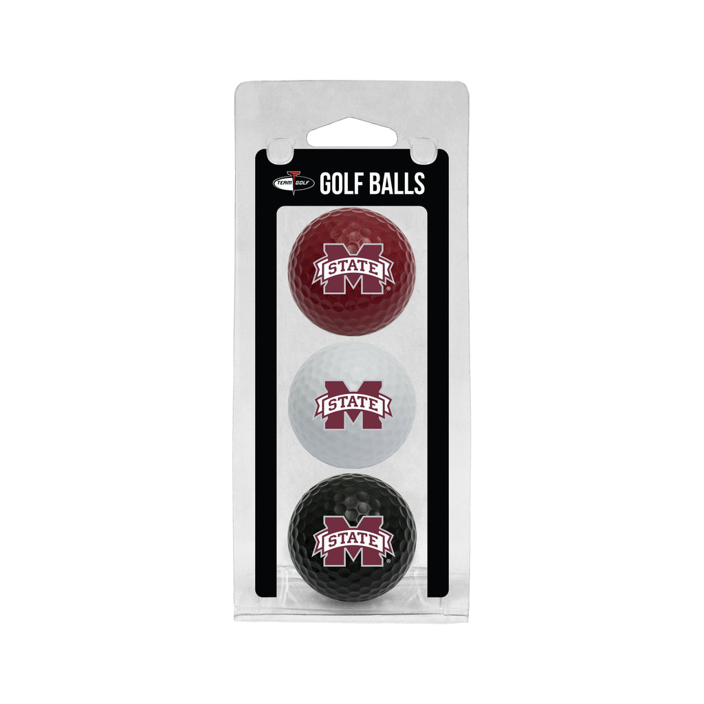 Team Golf Mississippi St Golf Balls - 3 Pack - Team