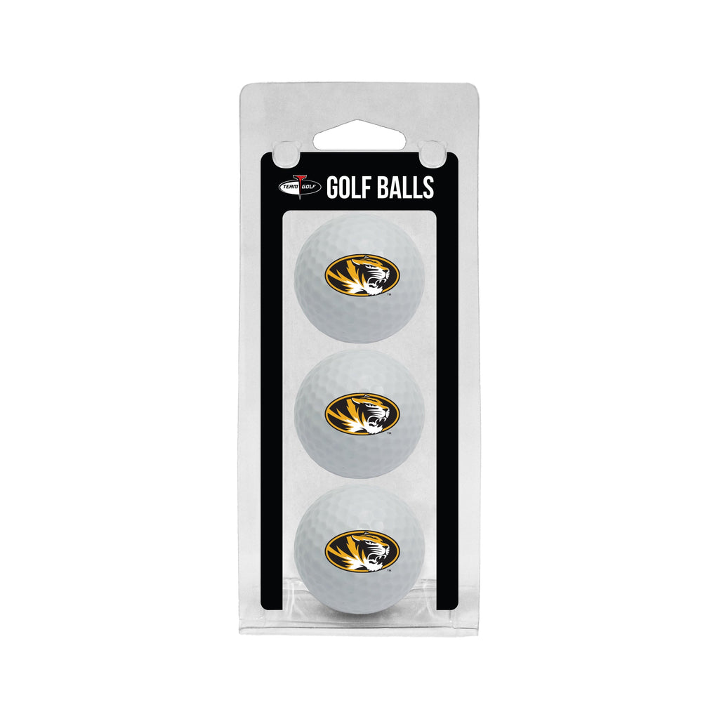 Team Golf Missouri Golf Balls - 3 Pack - White