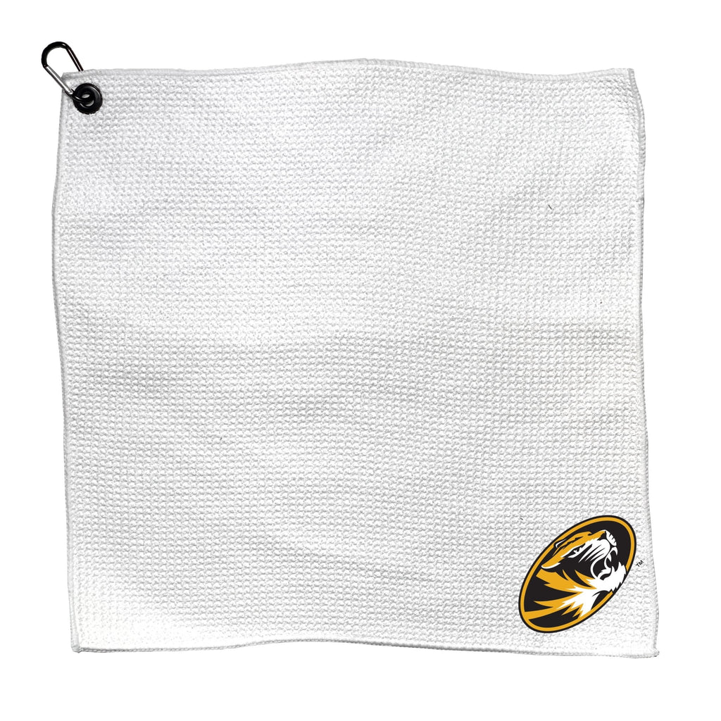 Team Golf Missouri Golf Towels - Microfiber 15X15 White - 