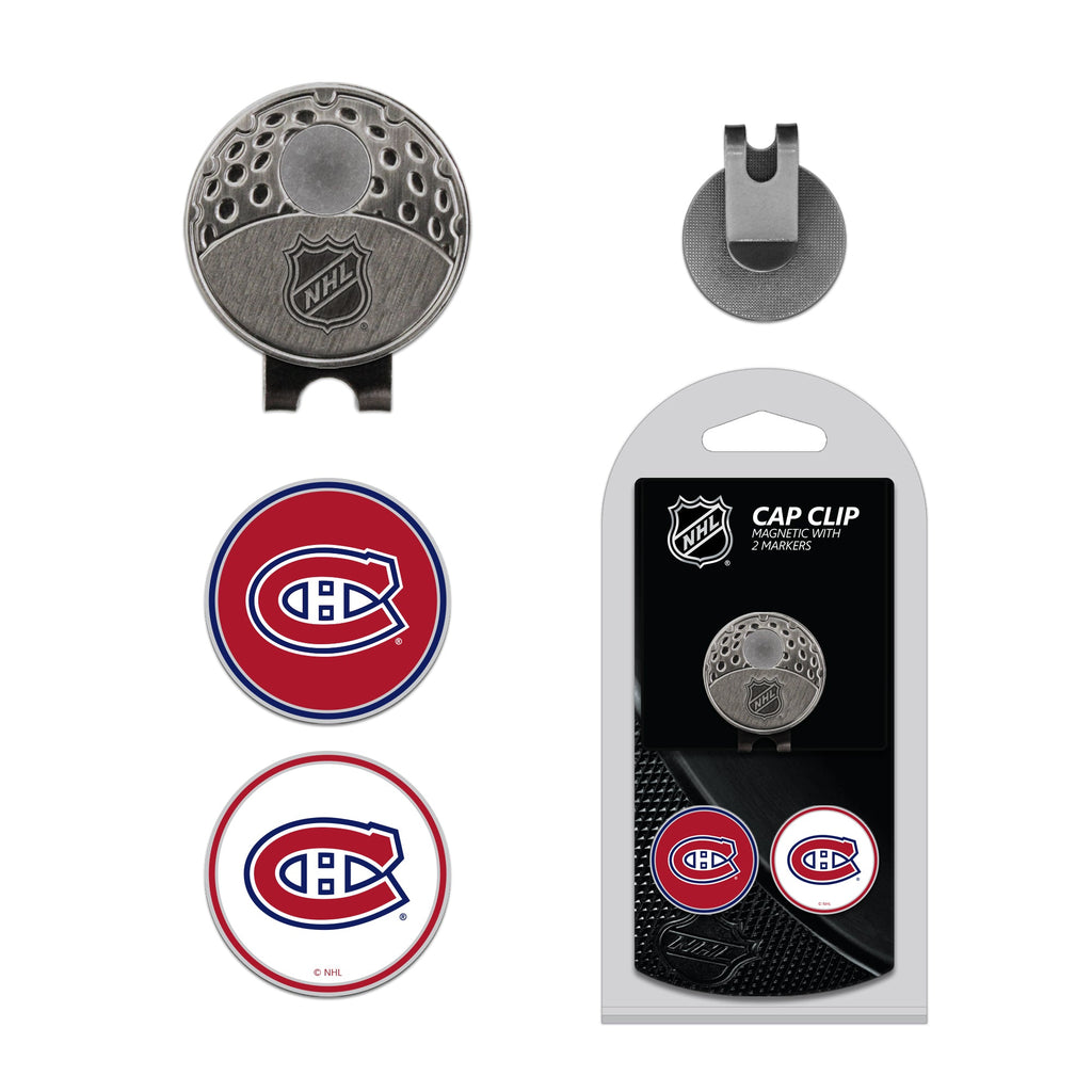 Team Golf MTL Canadiens Ball Markers - Hat Clip w 2 Ball Markers - 