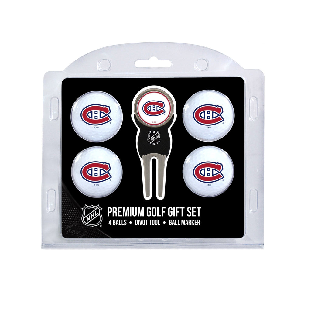 Team Golf MTL Canadiens Golf Gift Sets - 4 Ball Gift Set - 