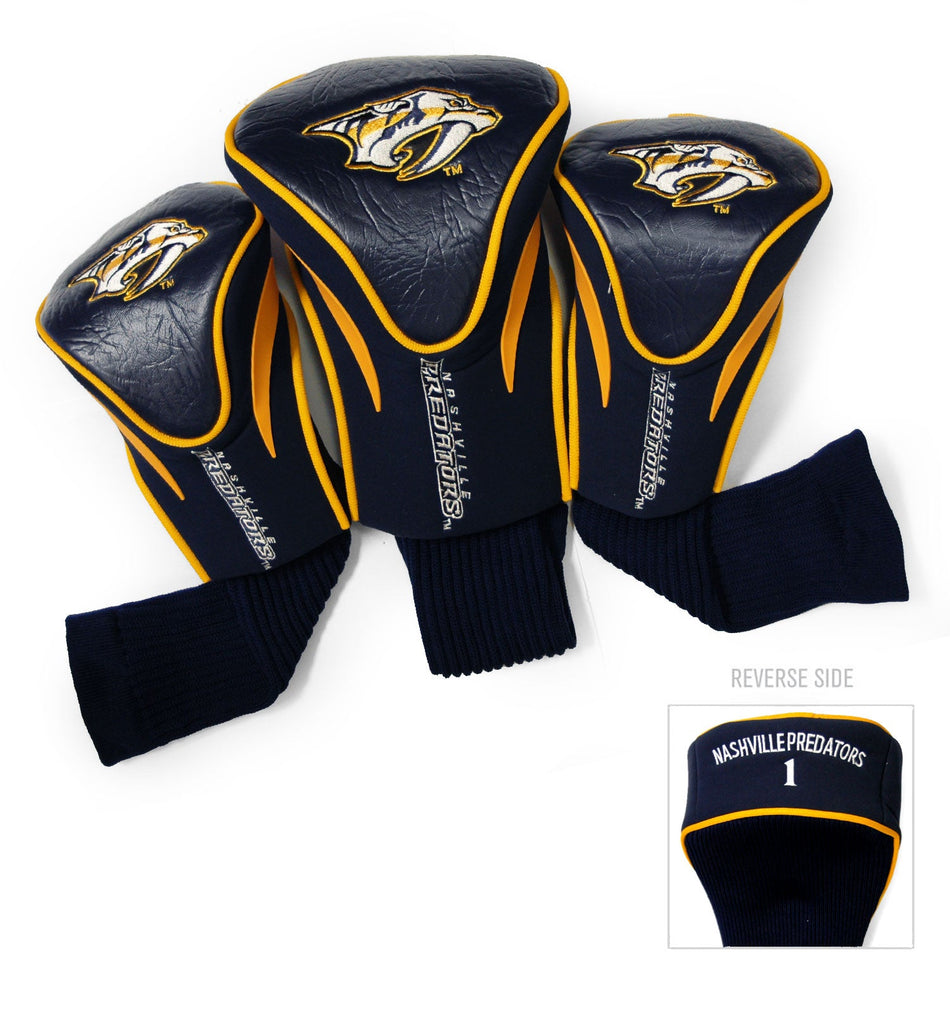 Team Golf Nashville Predators DR/FW Headcovers - 3 Pack Contour - Embroidered