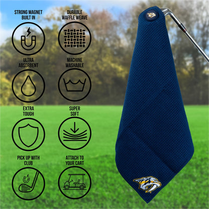 Team Golf Nashville Predators Magnetic Golf Towel - Team Golf USA