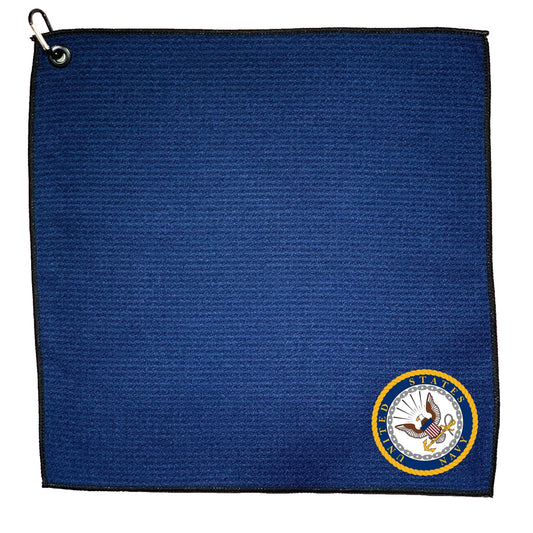 Team Golf NAVY Golf Towels - Microfiber 15X15 Color - 