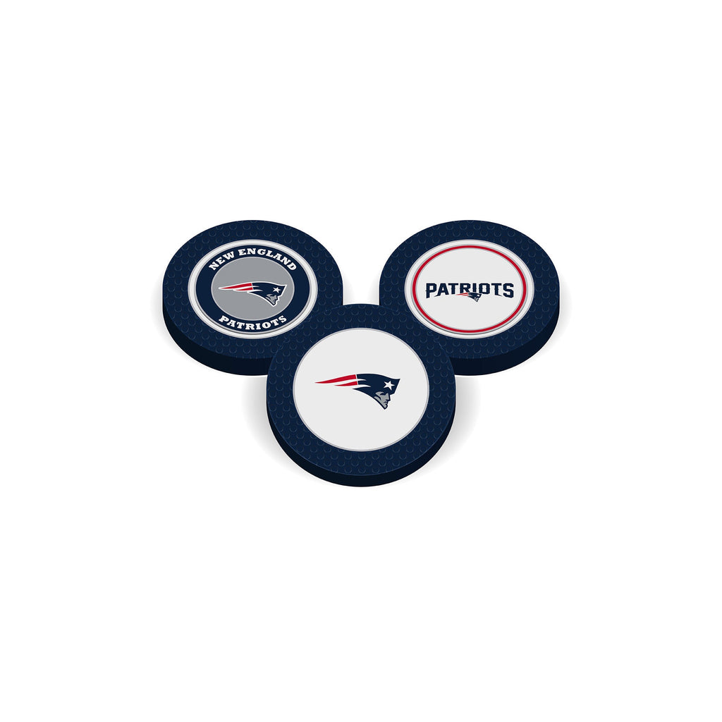 Team Golf NE Patriots Ball Markers - Golf Chip Marker - 