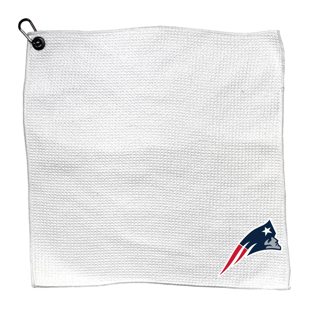 Team Golf NE Patriots Golf Towels - Microfiber 15X15 White - 