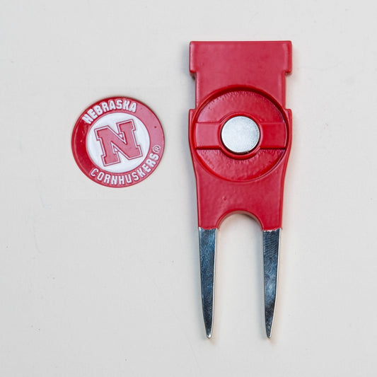 Team Golf Nebraska Divot Tools - Custom Shaped - 