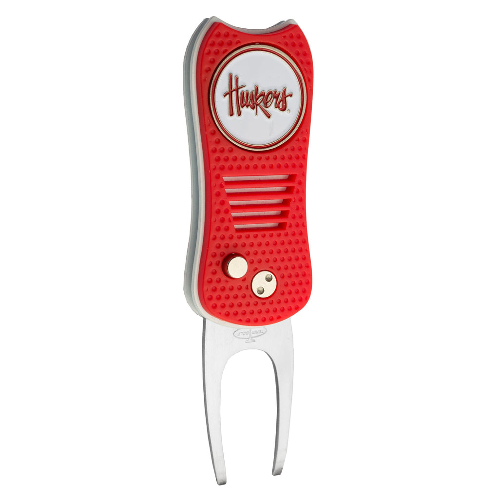 Team Golf Nebraska Divot Tools - Switchblade Divot Tool - 