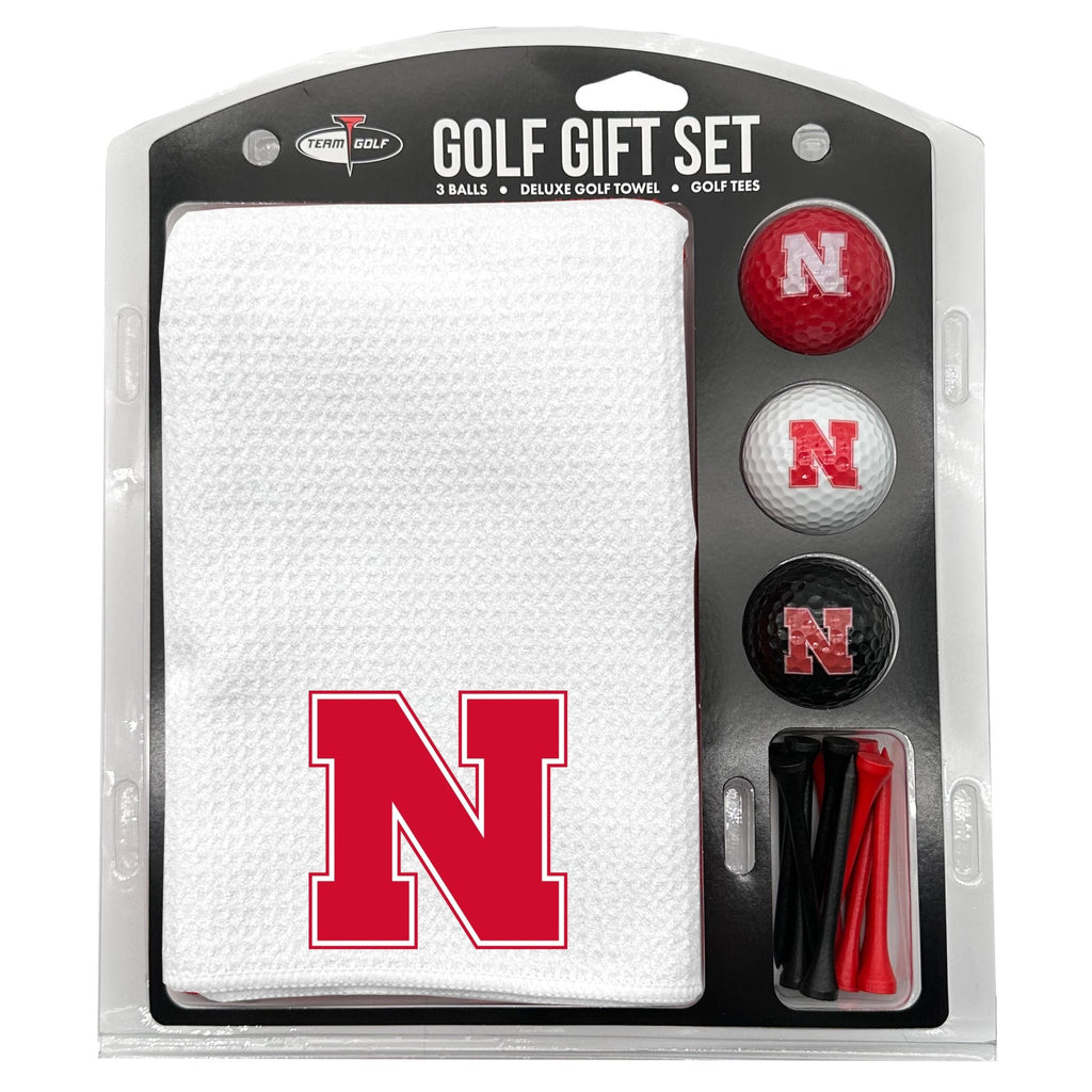 Team Golf Nebraska Golf Gift Sets - Microfiber Towel Gift Set - White - 