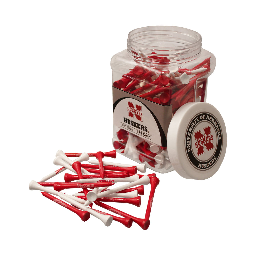 Team Golf Nebraska Golf Tees - 175 Tee Jar - 