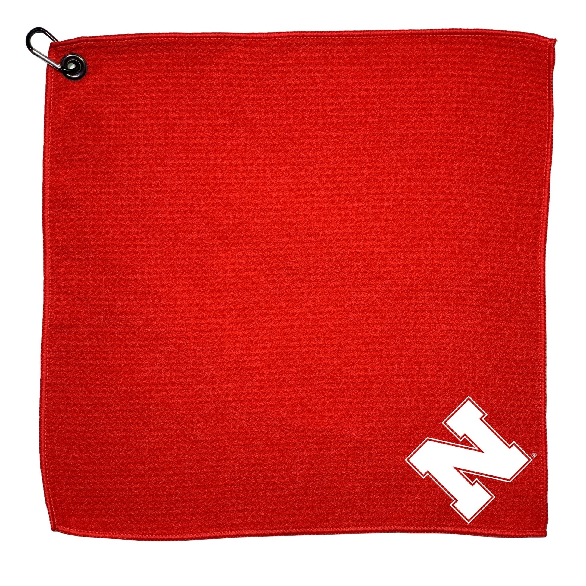 Team Golf Nebraska Golf Towels - Microfiber 15X15 Color - 