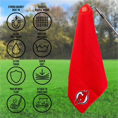 Team Golf New Jersey Devils Magnetic Golf Towel - Team Golf USA