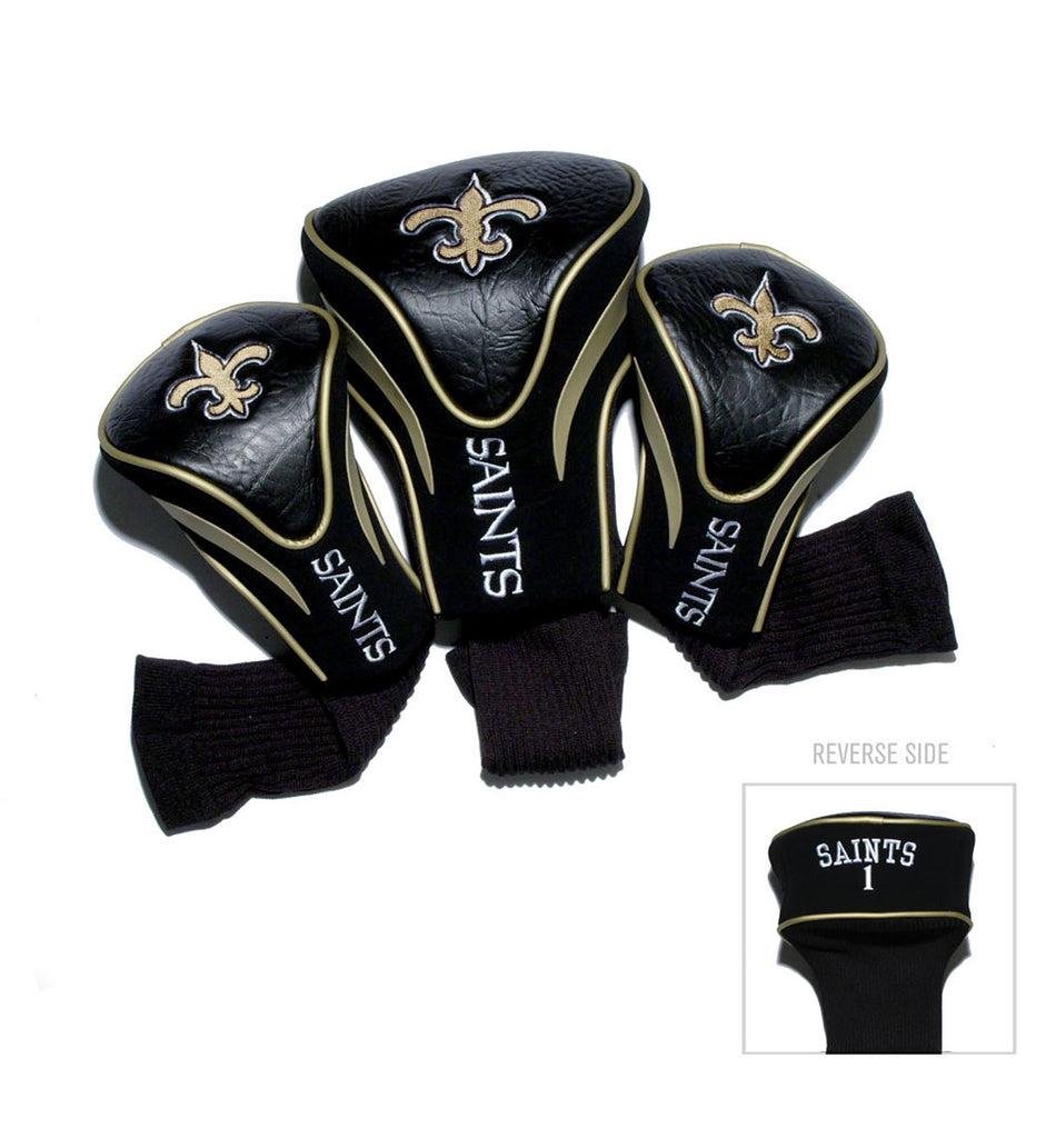 Team Golf New Orleans Saints DR/FW Headcovers - 3 Pack Contour - Embroidered