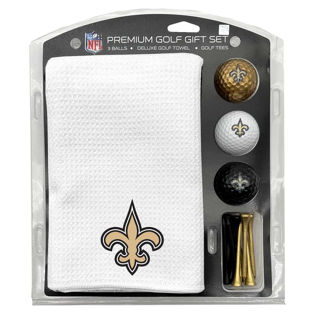 Team Golf New Orleans Saints Golf Gift Sets - Microfiber Towel Gift Set-White -