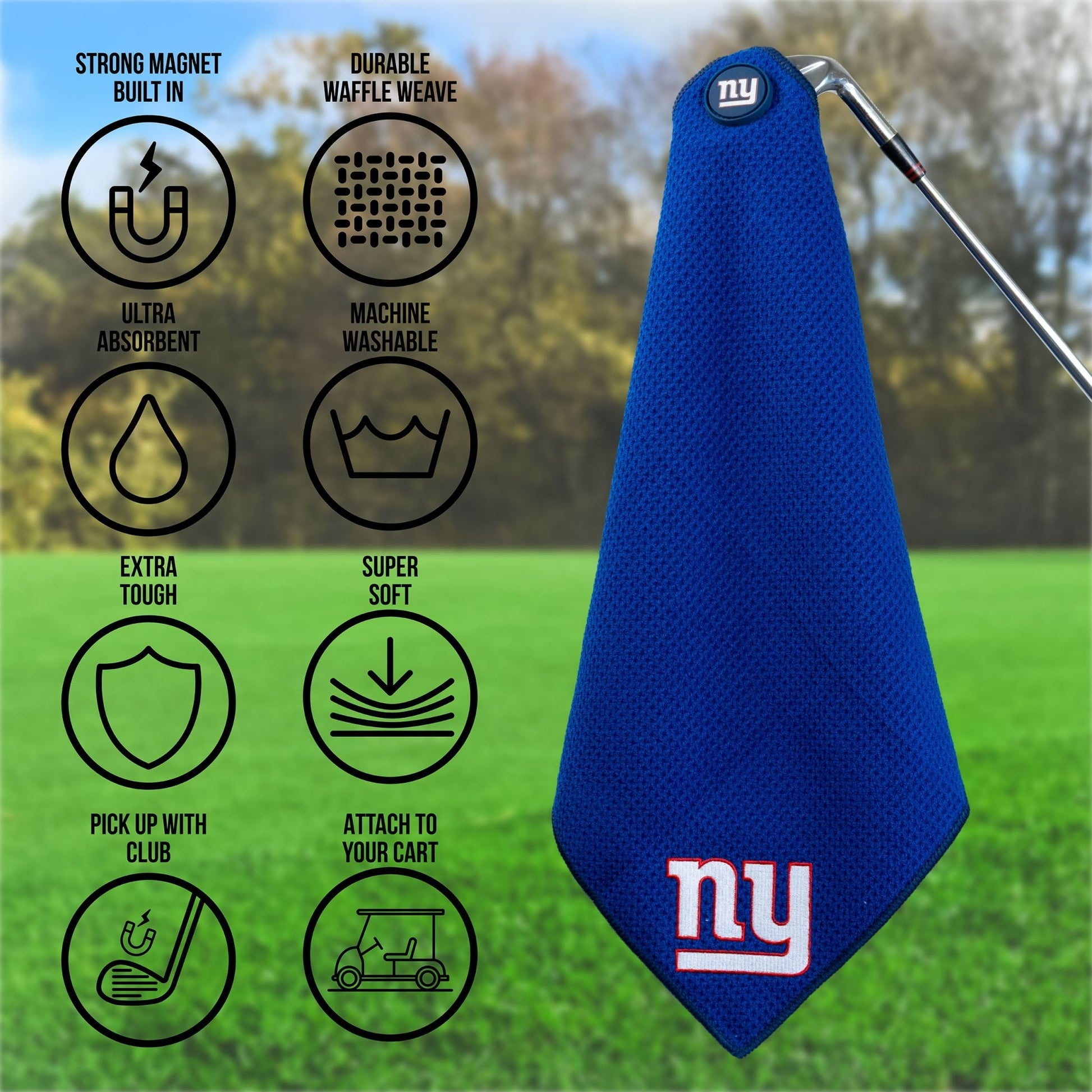 Team Golf New York Giants Magnetic Golf Towel - Team Golf USA