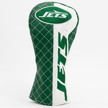 Team Golf New York Jets DR/FW Quilted Headcovers - Team Golf USA